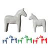 2 ks Dřevořezba Socha koně Abstraktní Umělecká Figurka poníka Zvířecí socha Ozdoba pro domácí kancelář Stolní dekorace