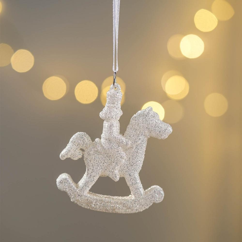 Plastic Christmas Crystal Pendants Snowflake DIY Christmas Tree Ornaments Indoor Outdoor Wall Pendant Crystal Hanging Xmas Tree