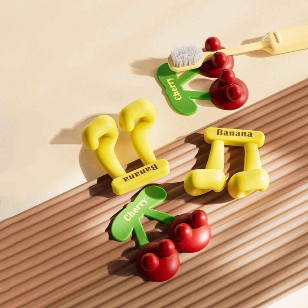 Self Adhesive Silicone Toothbrush Holder Space Saving Plug Storage Rack Razor Holder  For Bathroom