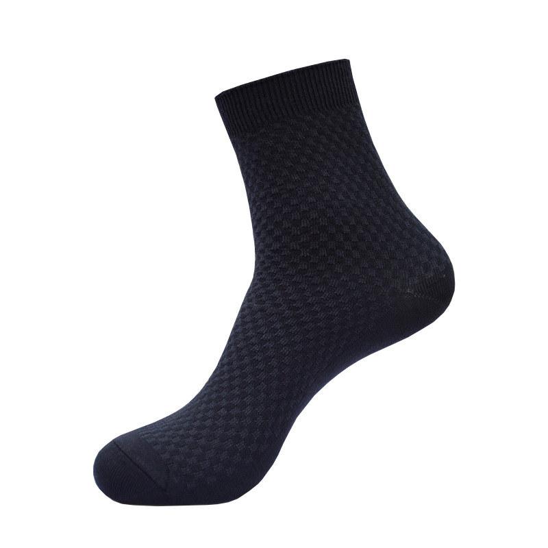 5 Pairs High Quality Bamboo Fiber Men's Socks Business Breathable Deodorant Compression Socks for Men Male
