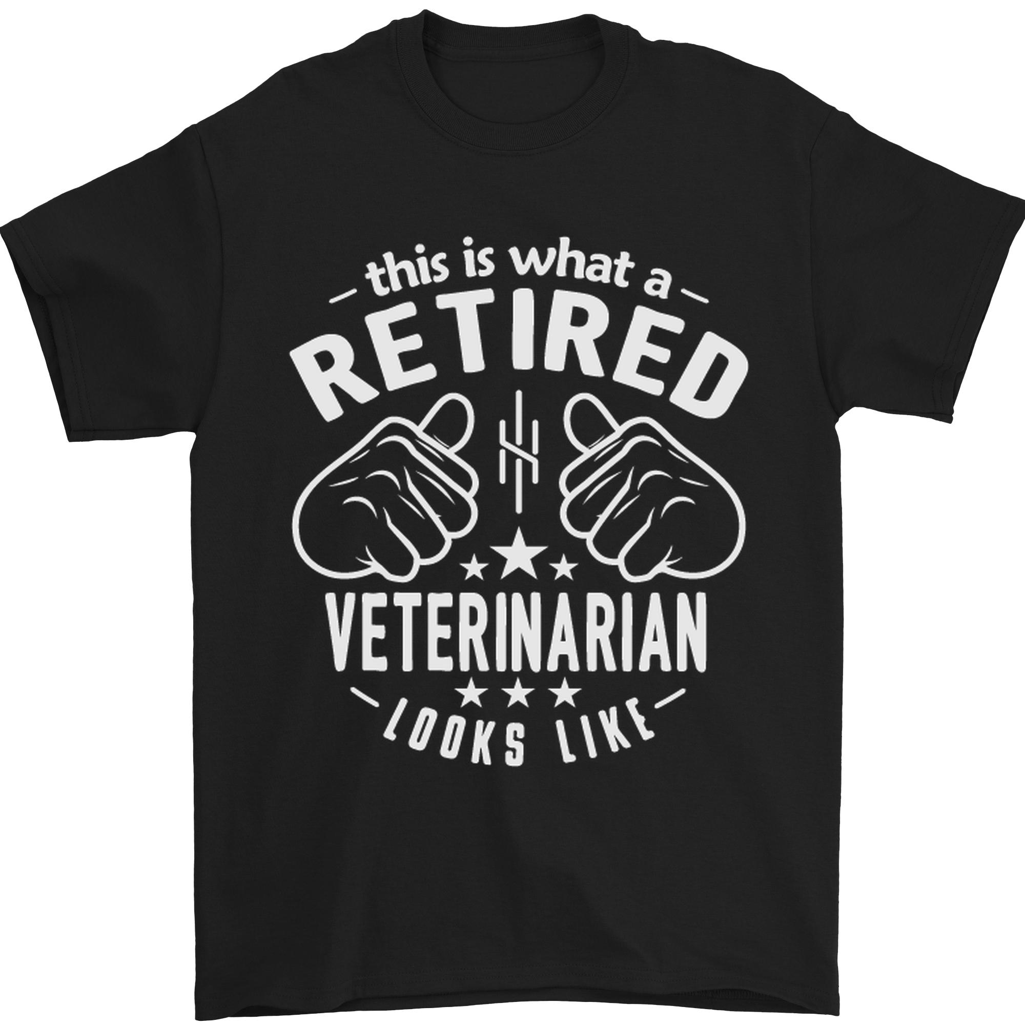 A Retired Veterinarian Looks Like Mens T-Shirt 100% Cotton XXL