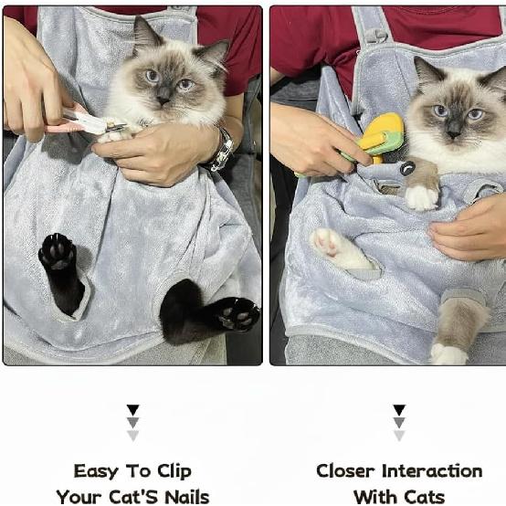Cat Apron Carrier, Pet Sleeping Bag, Kitten Hands-Free Soft-Sided Carrier Pouch Sling for Small Sized Animals Cat Carrier Pouch Pet Sling Carrier for