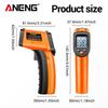 Digital Infrared Thermometer TH201 High Sensitivity Backlight Screen Laser Positioning  with High and Low Temperature Range Tools with Digital Display