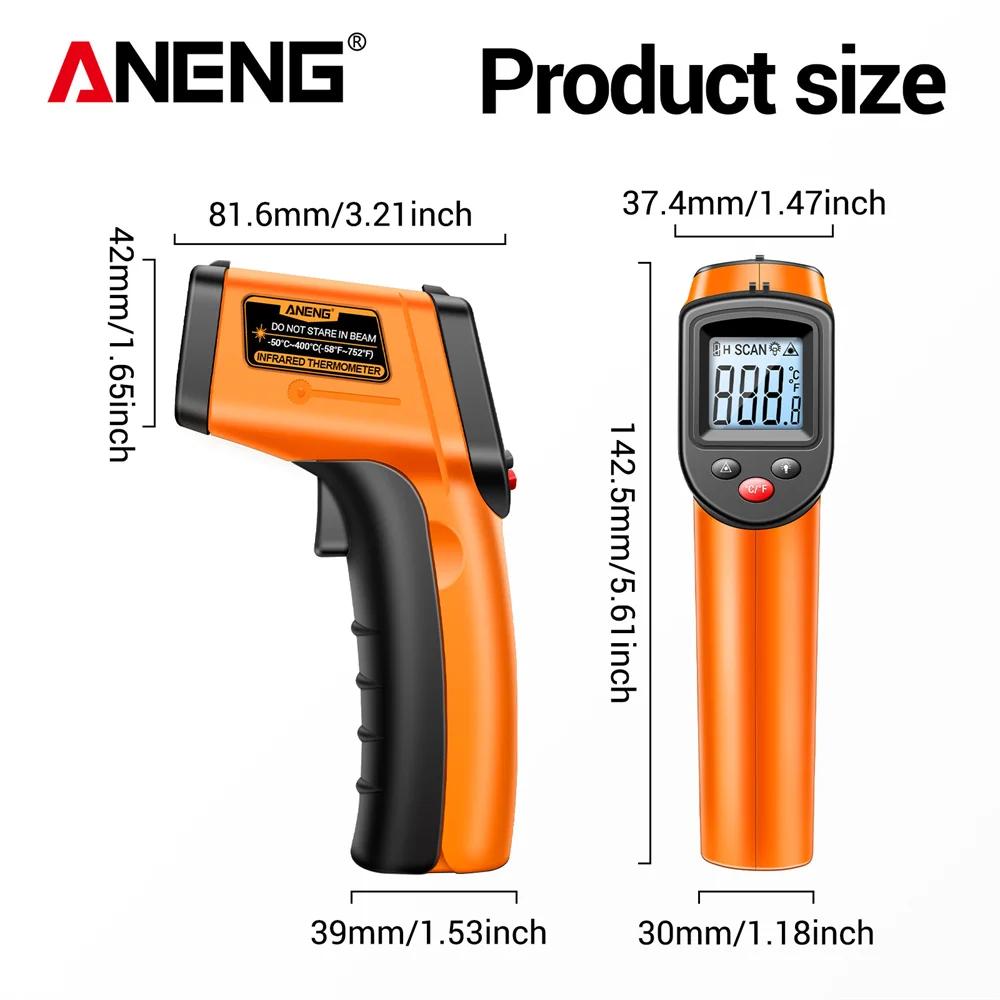Digital Infrared Thermometer TH201 High Sensitivity Backlight Screen Laser Positioning  with High and Low Temperature Range Tools with Digital Display