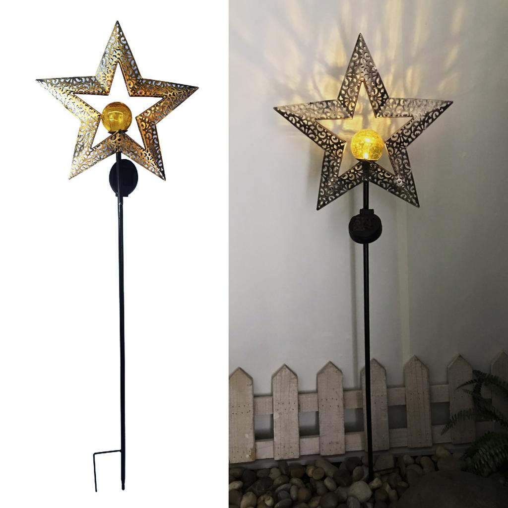 Outdoor Solar Light Metal Garden Decoration Light Waterproof Lawn Lamp Auto ON/OFF for Outside
