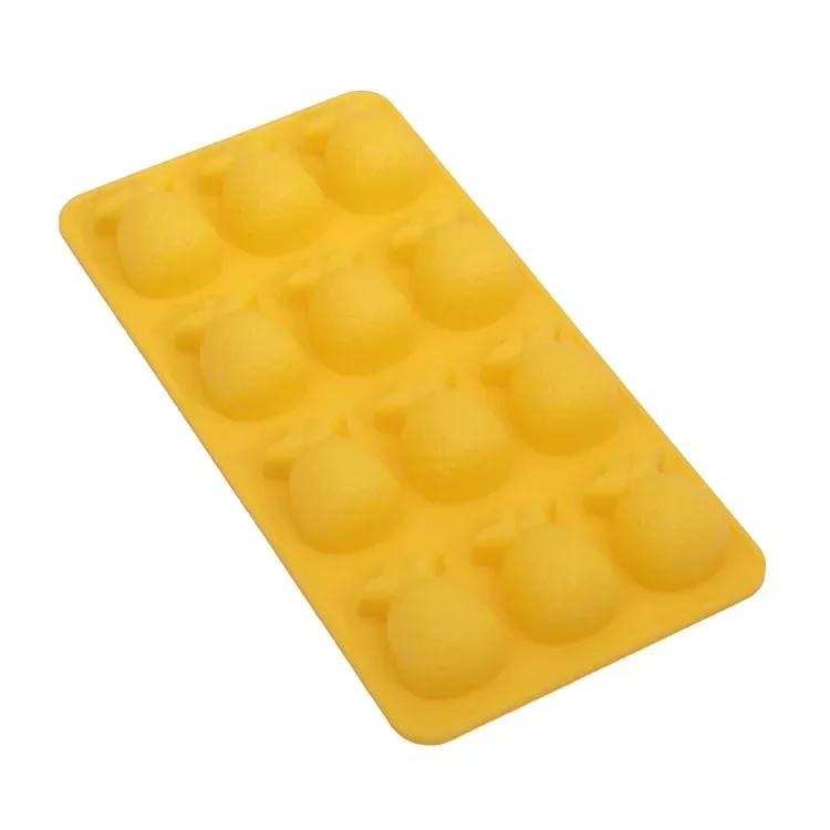 Fruit Shape Ice Cube Tray Silicone Ice Cube Maker DIY Creative Small Ice Cube Mold Square Shape Kitchen Accessories