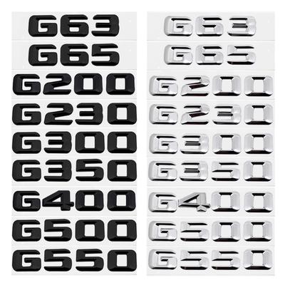 Naklejka na samochód z literami 3D Modyfikowany emblemat na klapę bagażnika dla klasy G G63 G65 G200 G230 G300 G350 G400 G500 G550 Naklejka z logo