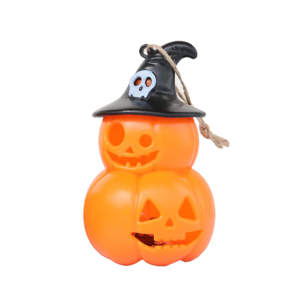 Halloween LED Pumpkin & Skull Hanging Lantern - Luminous Night Light Decoration