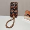 Retro flower for iphone17pro mobile phone case Apple 15 anti-drop 14 hand rope 13promax new 16x