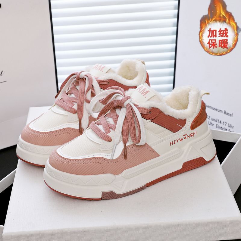 22 winter velvet new ins student warm sneakers casual thick