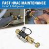 AC Maintenance Valve Core Tool Brass Plastic Ball Valve Magnetic Cover With O-Ring For Fast Refrigerant Evacuation Work