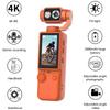 4K Handheld Sports Pocket Camera Display 180° Rotatable WiFi Wireless Video Recorder Built-in Fill Light Motion Camera 2000mAh