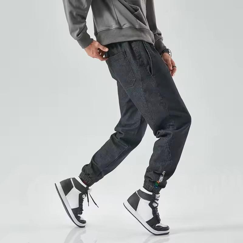 Übergröße Herrenjeans Mode Lässige Jogger Harem Denimhosen Hip Hop Neue Elastische Taille Jeans Männliche Hosen