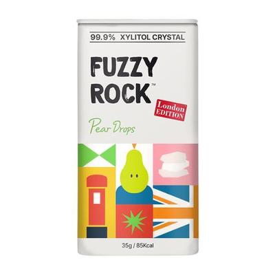 Fuzzy Rock Xylitol Kristallbonbon Birne 35g