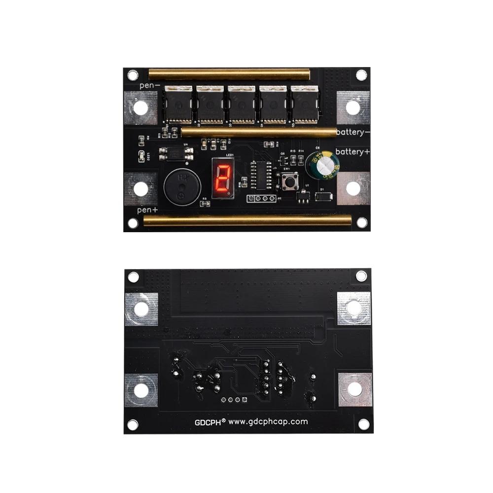 Portable 12V 18650 Lithium Battery 5MOS Spot Welder Motherboard DIY Battery Spot Welder Set with 9 Gears Power Adjustment