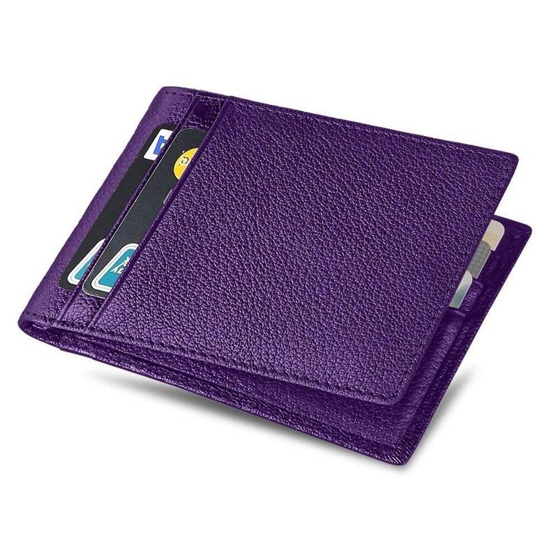 

Кожаный кошелек Тонкий кошелек из кожи full-grain без кармана для мелочи кошельки OEM plus Main image 11X1X8cm