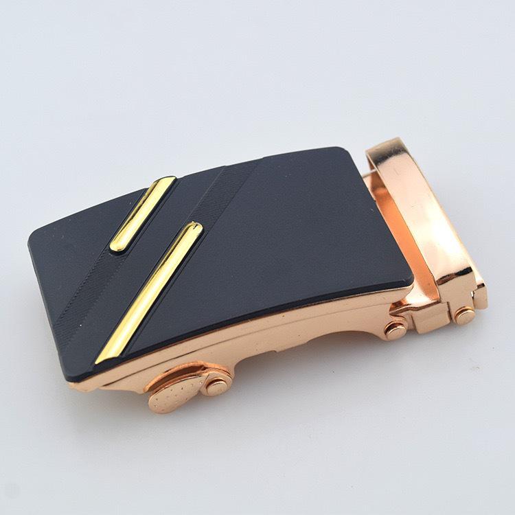 Men's Iron Automatic Belt Buckle with Logo