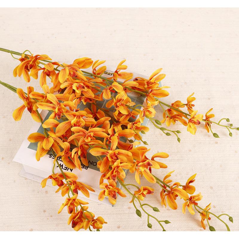 Fake flower decoration simulation mini Vanda orchid wedding three-dimensional home ornament 3D printing simulation small ocean orchid
