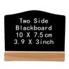 10Pcs/Set DIY Mini Double-Sided Blackboards Reusable Erasable Writing Plate  Coffee House