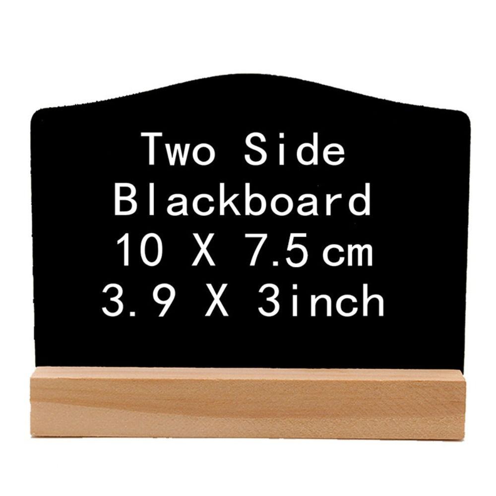 10Pcs/Set DIY Mini Double-Sided Blackboards Reusable Erasable Writing Plate  Coffee House