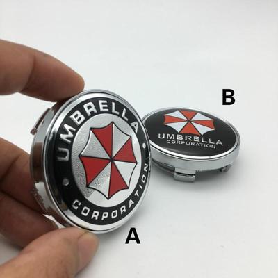 4PCS/60mm Car Styling UMBRELLA CORPORATION Emblem Car Wheel Hub Center Cap Badge Sticker Auto Accessories