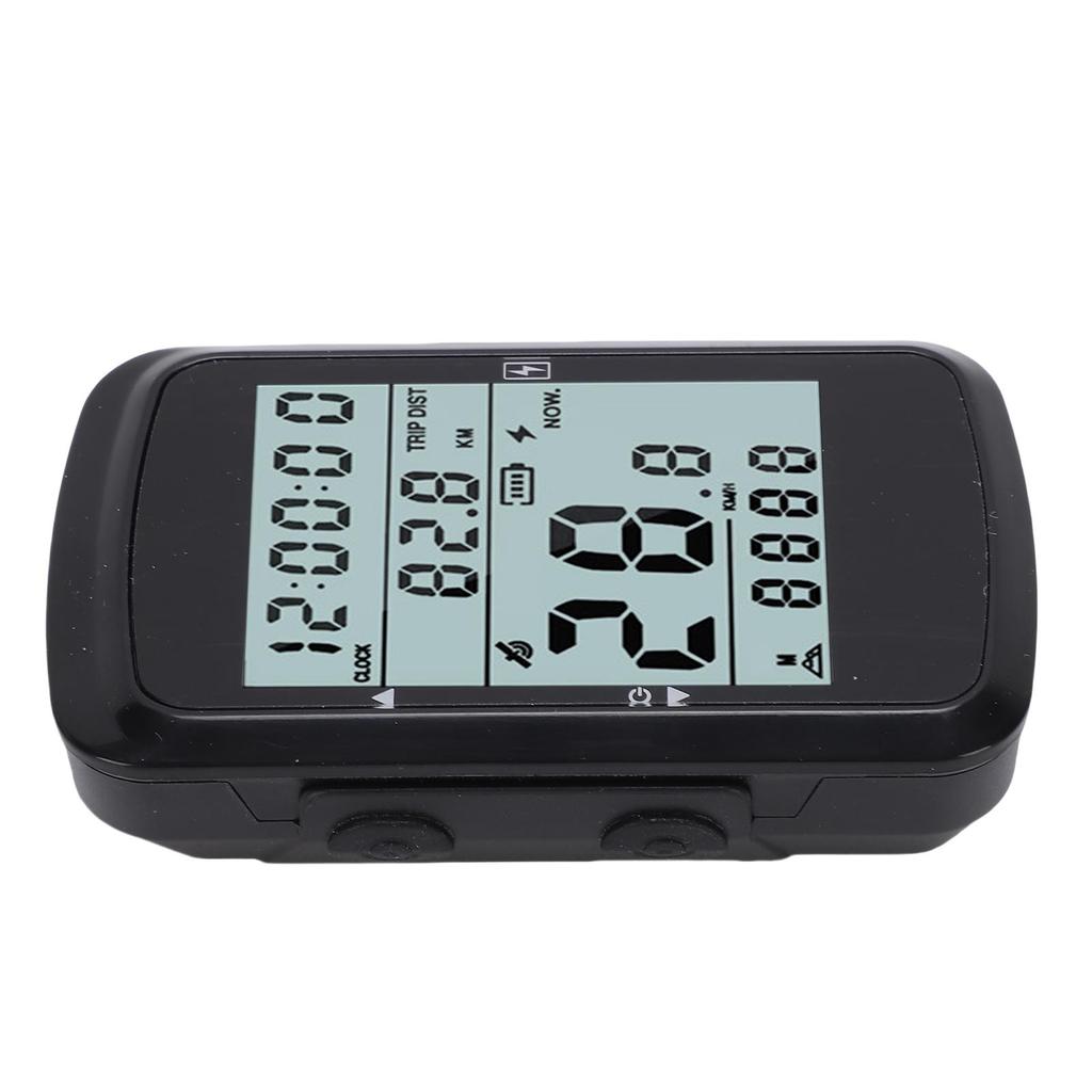 GPS Kabelloser Fahrradcomputer mit 2,4-Zoll-Bildschirm Wasserdichtes Radfahren Mountainbike Kilometerzähler Tachometer