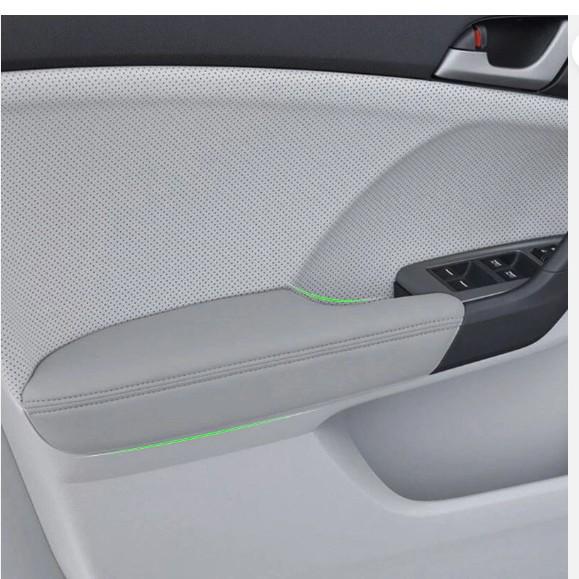 Leather Door Panel Armrest Cover for 09-14 Acura TSX