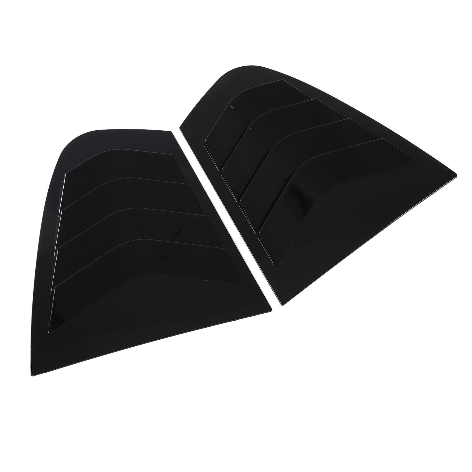 

1Pair Side Window Louver Cover Protective Lightweight Wear Resistant Window Triangular Shutters Trim For 3 Series F30