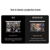 JINGMI S2 Manual Pull-Down Self-Locking Projection Screen