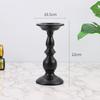 Nordic Two-Tone Gold & Black Metal Candlestick - Luxury Minimalist Scented Candle Holder for Home & Wedding Decor