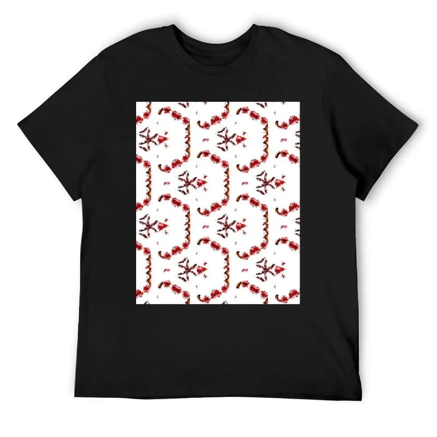 

Abstract Pattern T-Shirt plus size tops baggy shirts vintage graphic tee animal prinfor boys tee shirts for men XXXXXL чорний