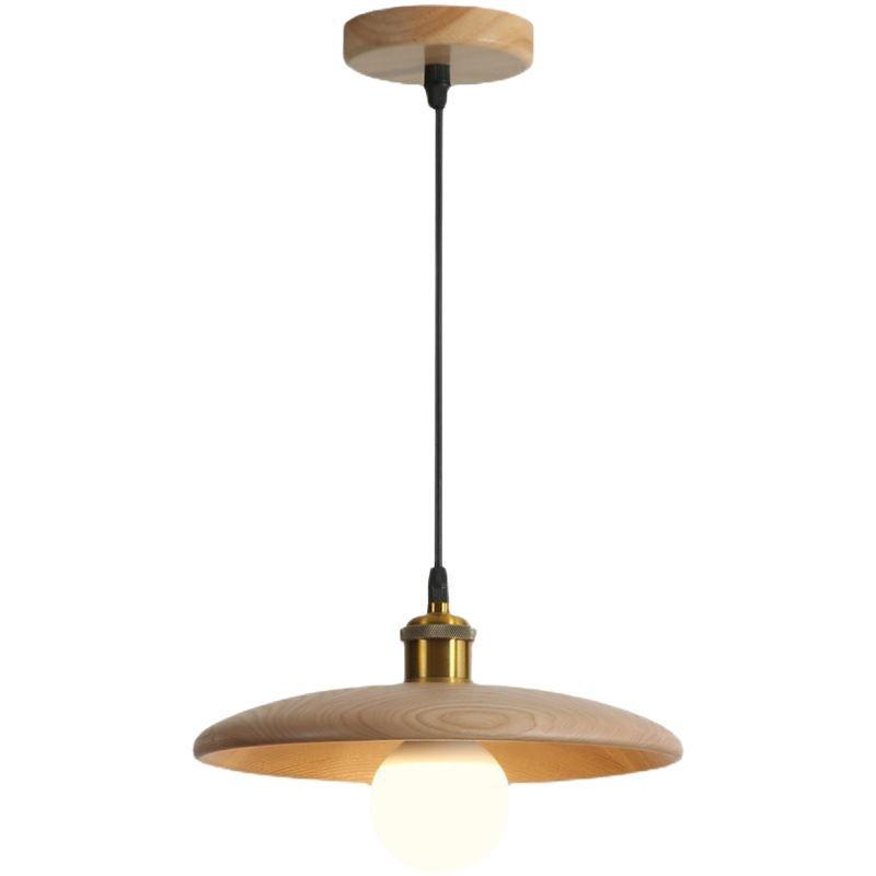 Nordic Retro Solid Wood Chandelier: Homestay, Bedroom, Bedside, Teahouse, Study, Bar Light