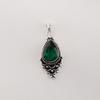Chrome Diopside Gemstone 925 Sterling Silver Statement Pendant 1.5" For Wedding Gift PP-70-4