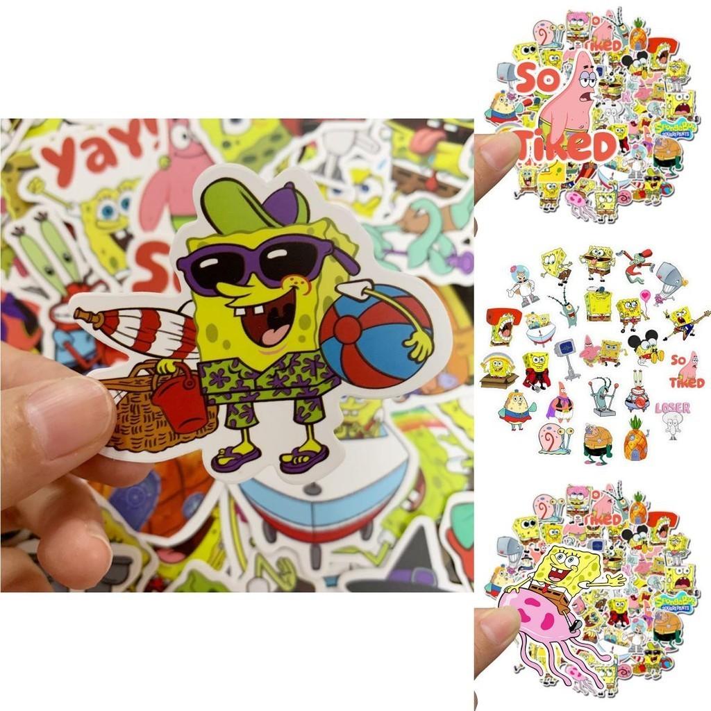 Durable Sunproof Sponge Bob Stickers For Diy Projects And Personalization