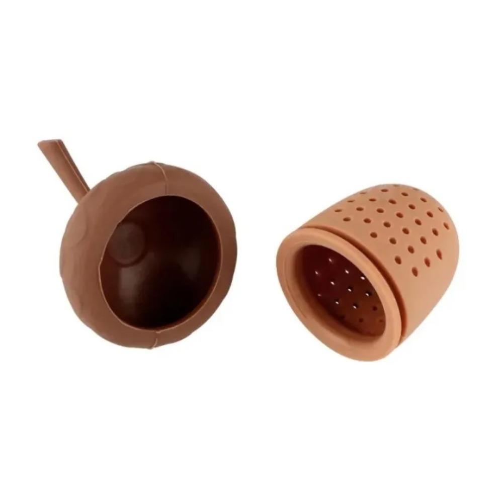 High Temperature Resistance Oak Nut Tea Infuser Silicone Tea Bag Strainer Acorn Tea Strainer  Gift