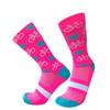 Radsocken Herren Damen Professionell Sport Pro Kompression Rennradsocken Mountainbike-Socken Rennsocken Herzmuster