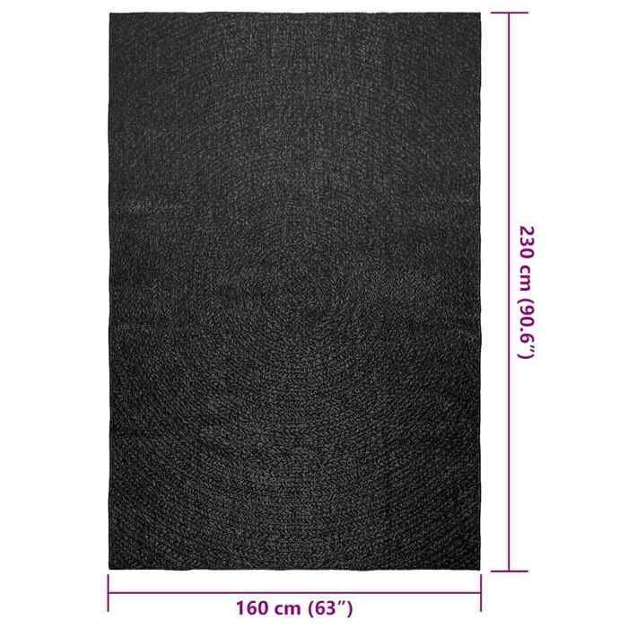 VidaXL Tapis ZIZUR 160x230 cm aspect de jute intérieur extérieur, tapis d'extérieur, tapis de sol, tapis d'intérieur 4010349