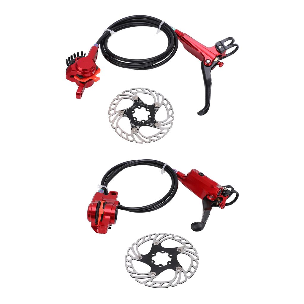 Bicycle Brake Cooling Disc Floating Ice Rotor Strong Braking Bike Hydraulic Disc BrakeRed