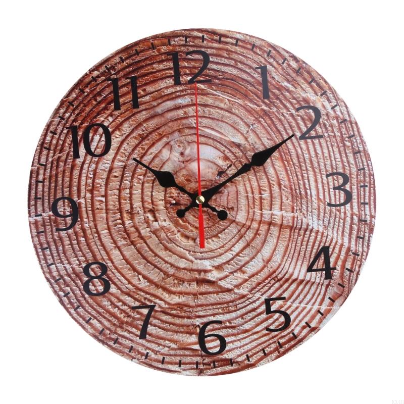 KX4B Vintage Clock Hanging Clock Crafts Household Decorative Ornament for Home Baby Room Decoration Crafts