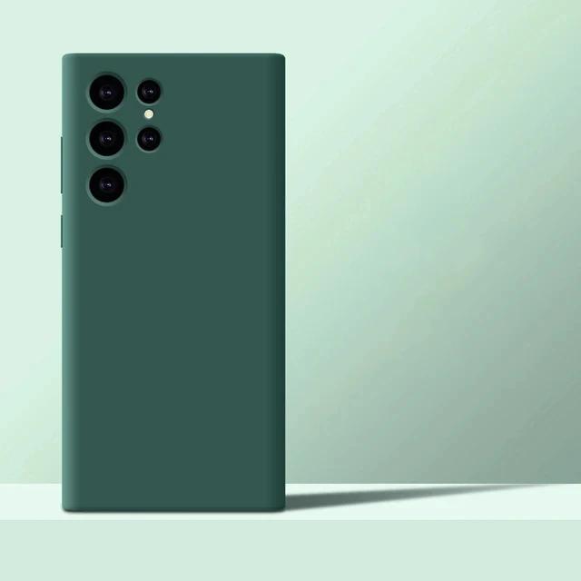 Nové vylepšené pouzdra na telefon z tekutého silikonu pro Samsung Galaxy S24 S23 S22 S21 S20 Ultra Plus A34 A54 5G pouzdro Měkký nárazuvzdorný kryt