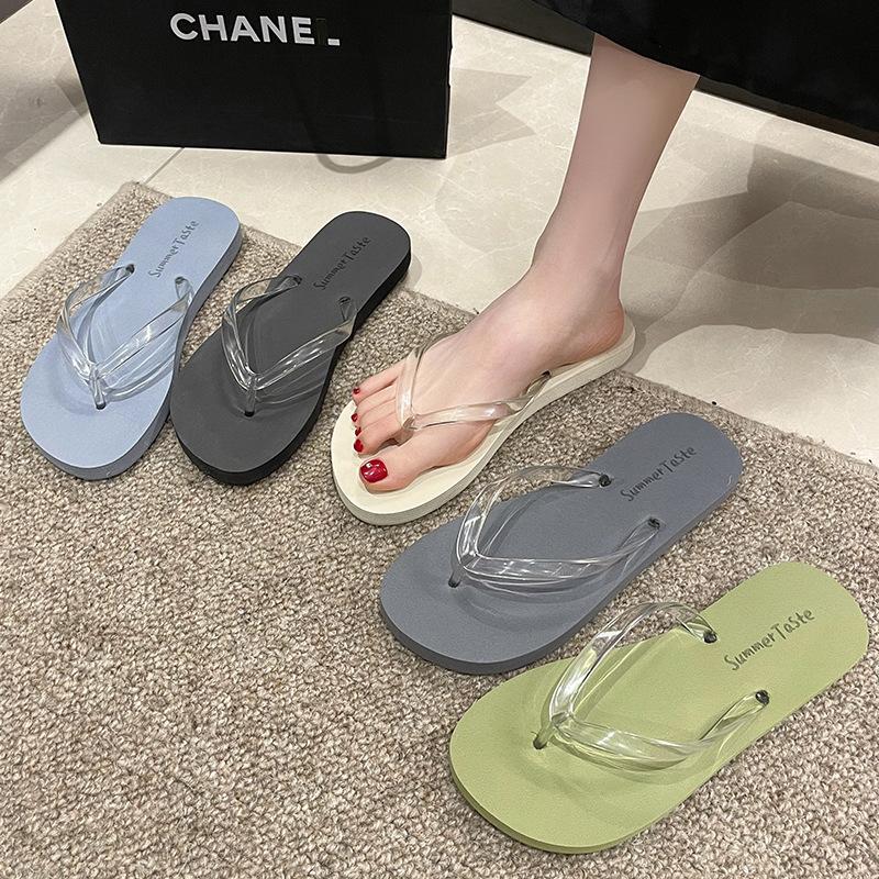 Flip-flops Women's High-end Summer New Outer Wear Pinch Feet Non-slip Cool Slippers