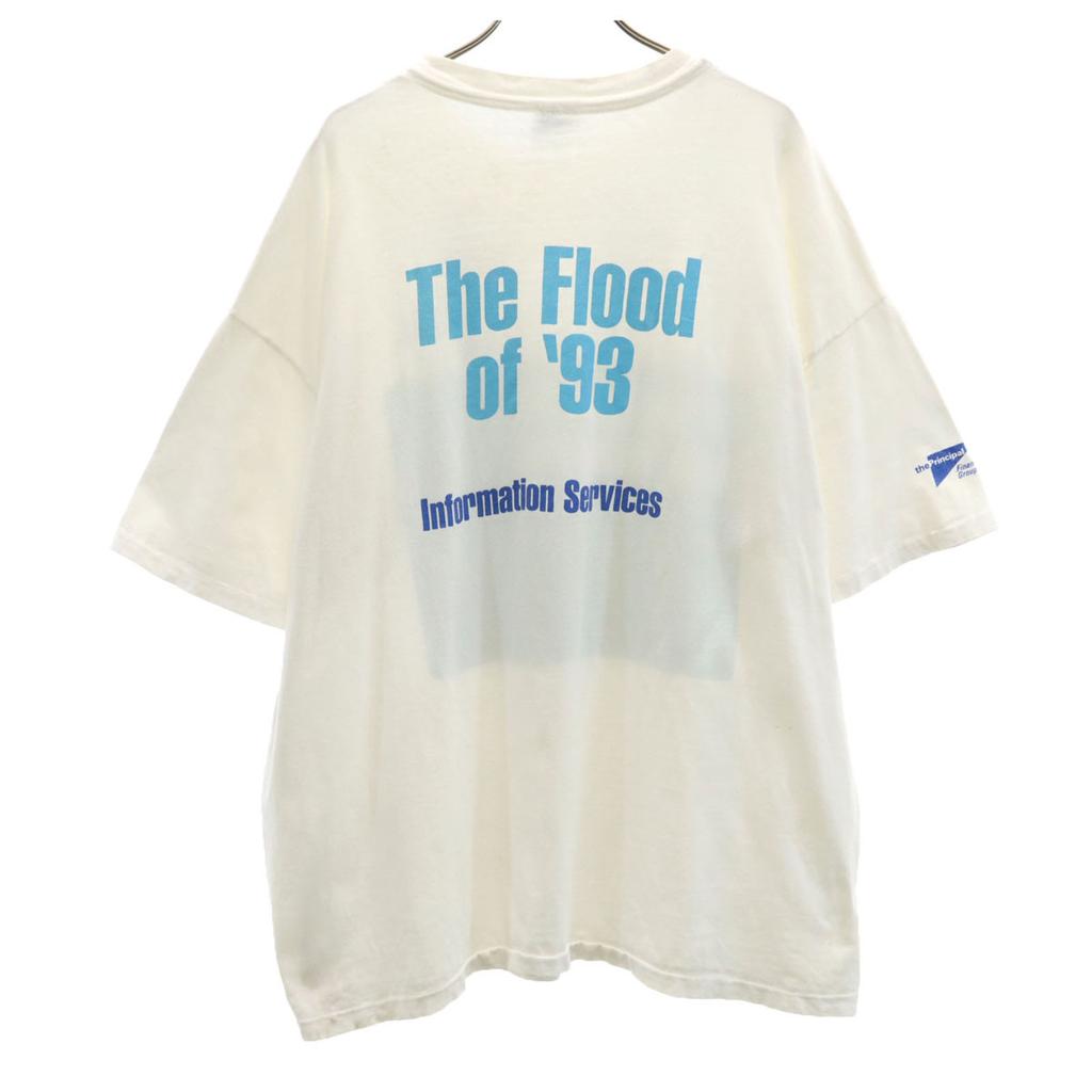 Hanes 90s Made in USA Old Message Print Short sleeve T-shirt Men's Used