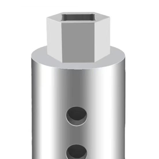 Jack Drill Adapter 1/2 to 1 Stainless Steel Trailer Jack Drill Adapter 26mm Axle Hole Heavy Duty Trailer Jack Adapter