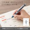 Pentel Ballpoint Pen Gel Ink Gel Knock Type 0.5mm Silver Shaft BLN75Z-CA Blue Black 10