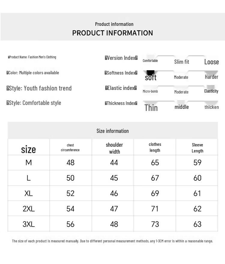 PLAYBOY Men's Pure Color Semi-High Collar Long Sleeve T-Shirt