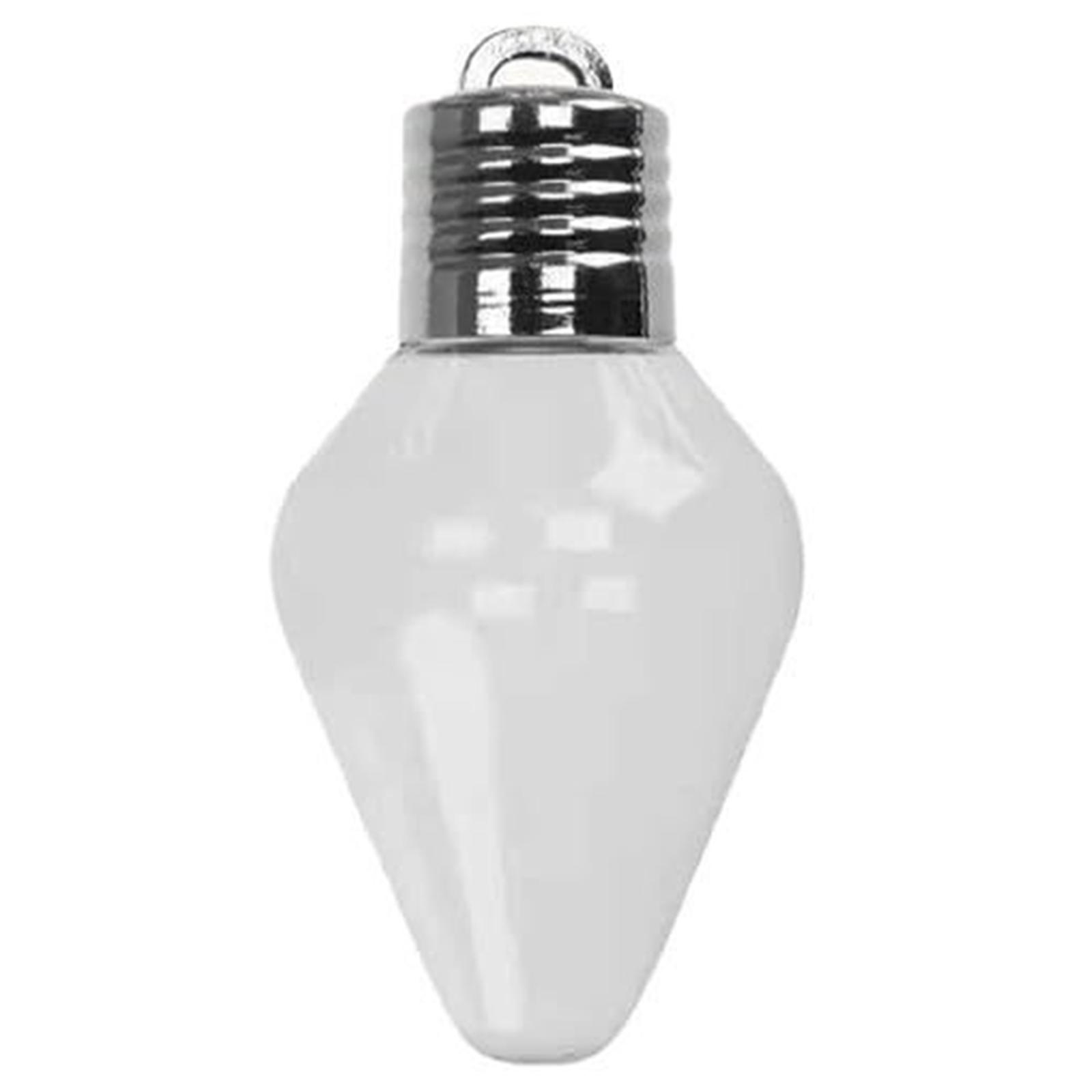 

Fillable Light Bulb with Screw Off Cap Fillable Christmas Light Versatile for DIY Crafts Xmas Tree Decor Aspicture