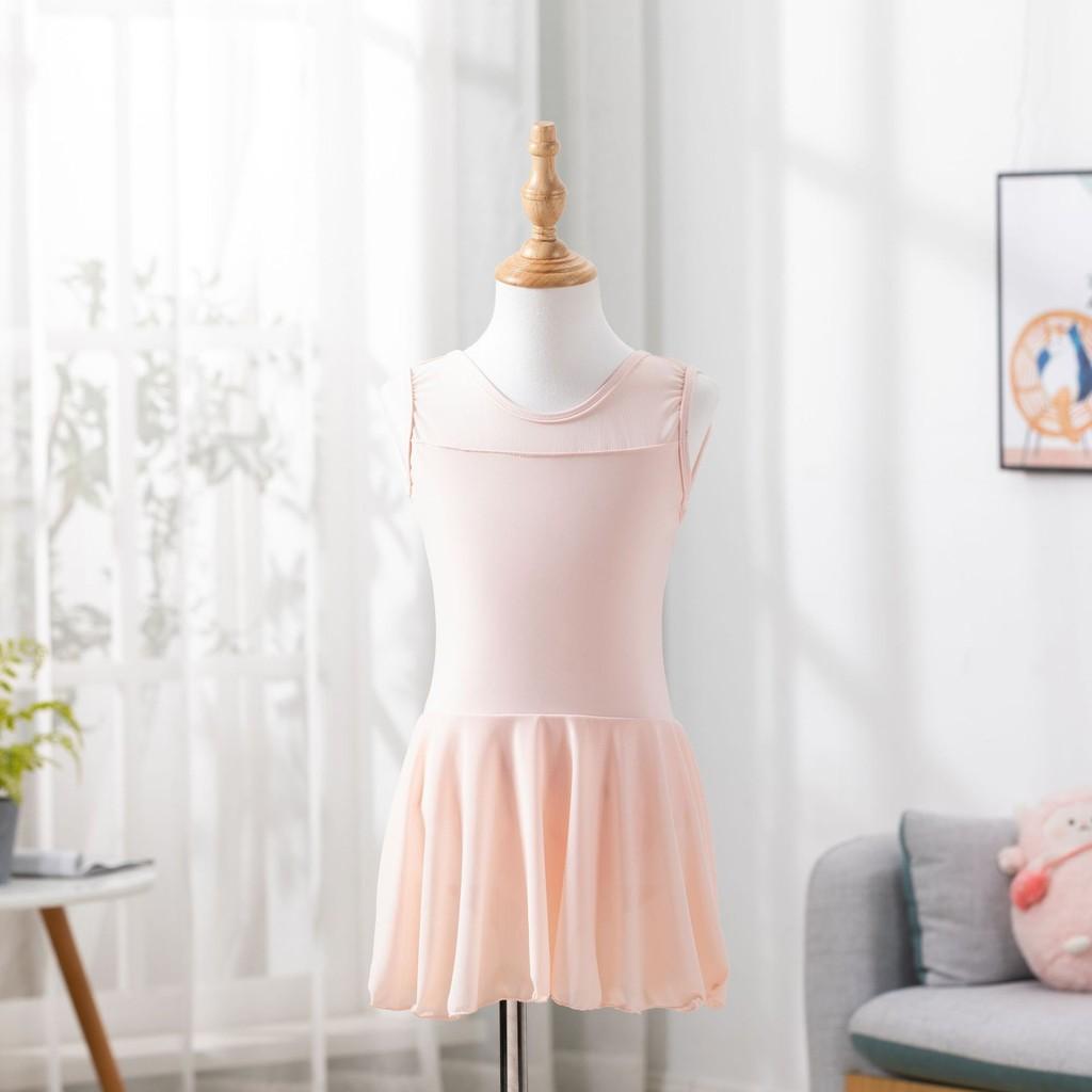 

Детская танцевальная одежда майка платье для балета для девочек одежда для гимнастики одежда для балетных репетиций 160 （150-160cm) розовый