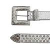 Square Design New Women's Flash Diamond Crystal Belt Rhinestone Belt Trendy Diamond Wide Belt
