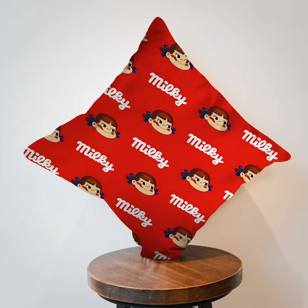 M-Mil-Ky W-Way P-Peko-Chan Cushion Cover Pillowcase Upholstery Sofa Throw Pillow Home Decor Pillowcas