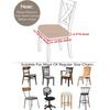 1pc Floral Pattern Stretchy Chair Seat Cover